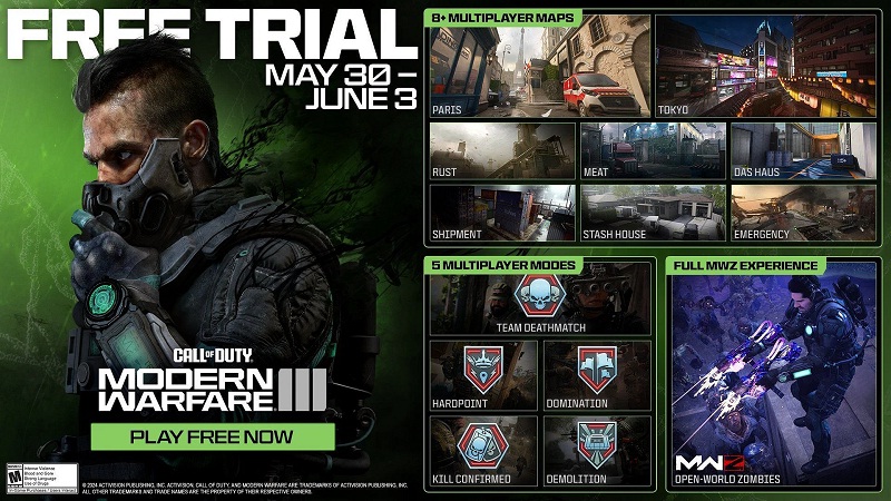 MW3 رایگان برای مدت محدود