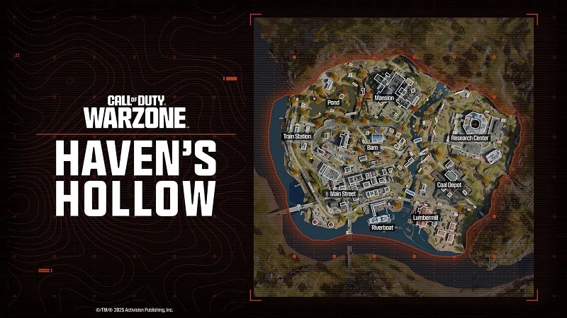 POI های نقشه Haven’s Hollow