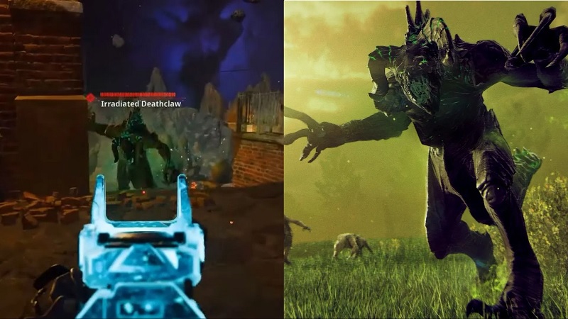 ایستر اگ Irradiated Deathclaw در زامبی های BO7