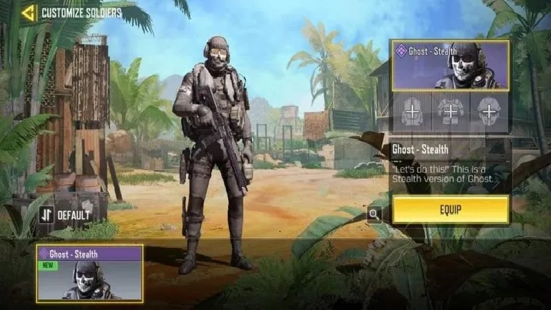 لباس Ghost - Stealth در کالاف